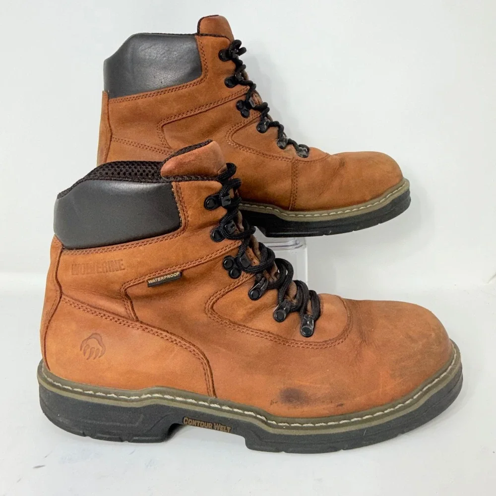 Wolverine Men W02162 Contour Welt Waterproof 400g Thinsulate Work Boots Brown 12